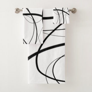 Expression in Black and White  Bath Towel Set