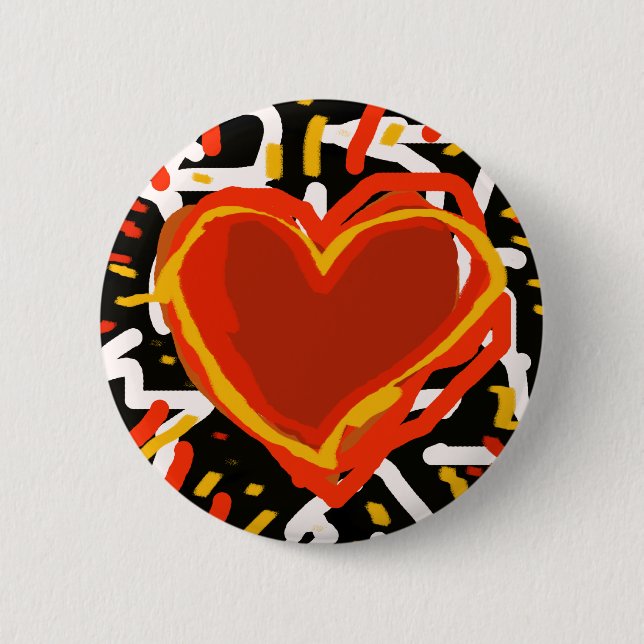 expression of love 2 inch round button (Front)