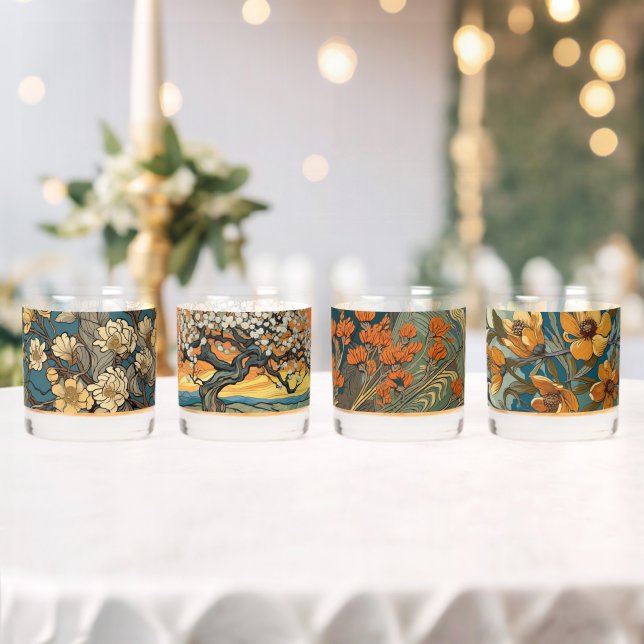 Expressionist Nouveau Whiskey Glass (Insitu (Wedding))