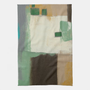 Expressionist Painting with Heavy Brush Strokes Kitchen Towel