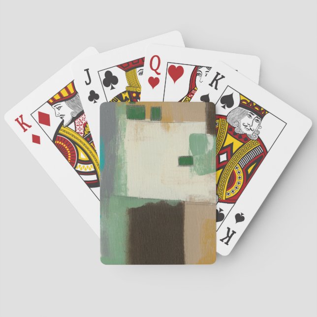 Expressionist Painting with Heavy Brush Strokes Playing Cards (Back)