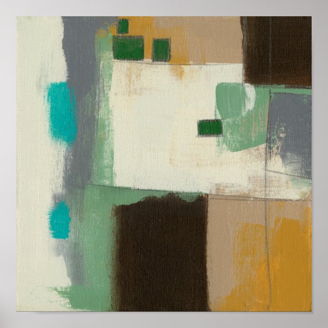 Expressionist Painting with Heavy Brush Strokes Poster (Front)