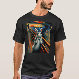 Expressionist Scream Shirt for Rabbit Lovers Bunny