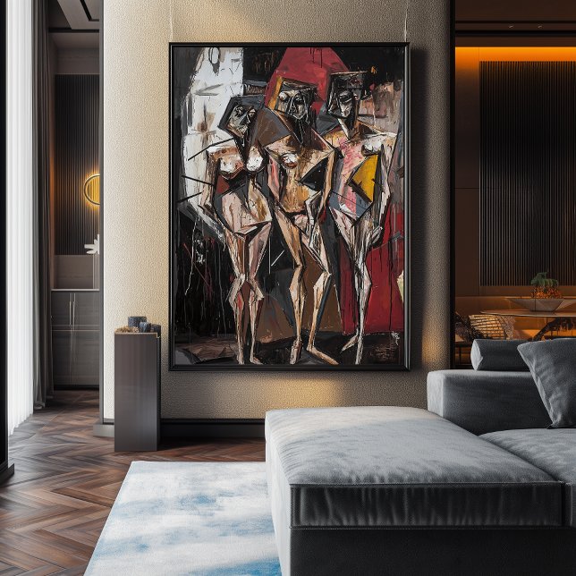 Expressionist The Three Graces – Bold Contemporary Poster (Creator Uploaded)