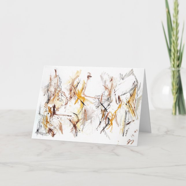 Expressionnisme Abstrait Carte d'encouragement (Devant)