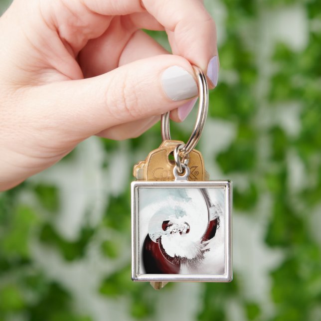 Expressive abstract background keychain (Hand)