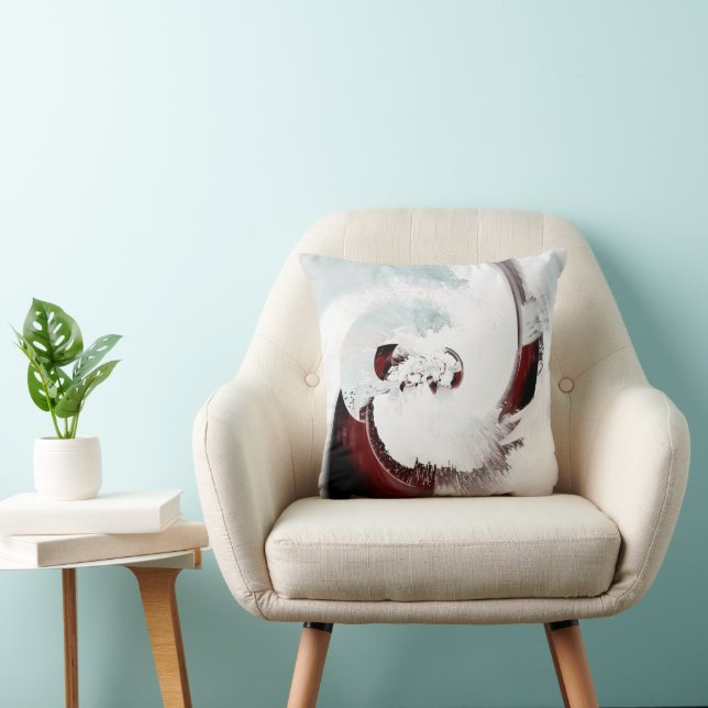 Expressive abstract background throw pillow (Chair)