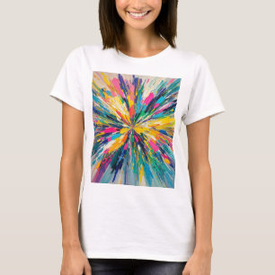 Expressive abstract colourful wall art poster deco T-Shirt