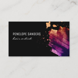Expressive Colour Brushed Business Card