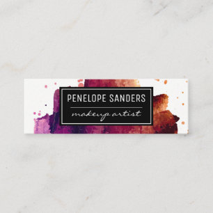 Expressive Colour Brushed Mini Business Card
