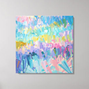 Expressive Colourful Foliage Canvas Print