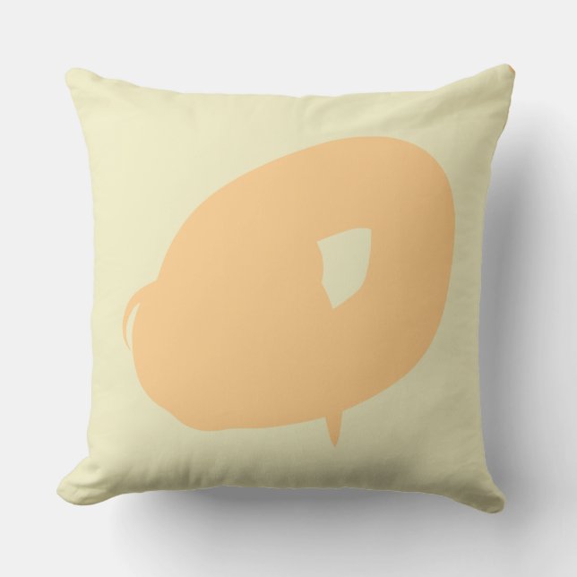 Expressive design reversible throw Pillow (Front)