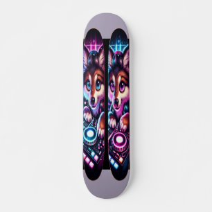 Expressive DJ Eyes Skateboard