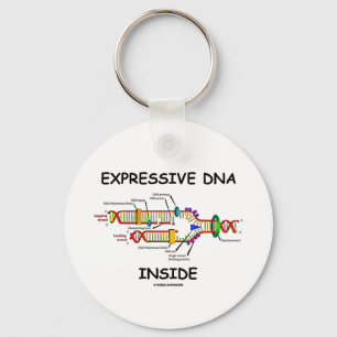 Expressive DNA Inside (DNA Replication) Keychain