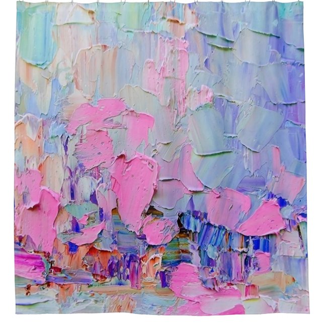 Expressive embossed paint on canvas, created using (Front)