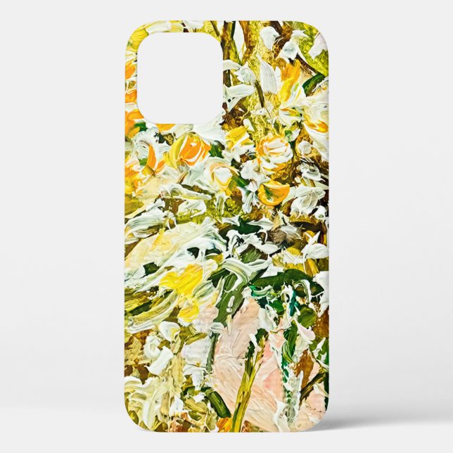 Expressive embossed paint on canvas, created using Case-Mate iPhone case (Back)