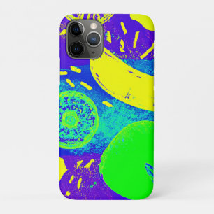 Expressive Fruits Neon Colour Pattern Art iPhone 11 Pro Case