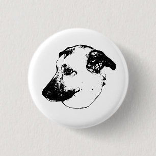 Expressive Line, Dog Button