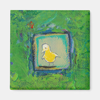 Expressive little birds - still learning - fun art magnet