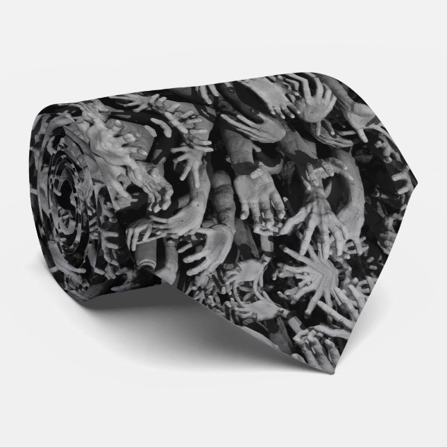 Expressive Modern Contemporary  Urban Pattern Tie (Rolled)