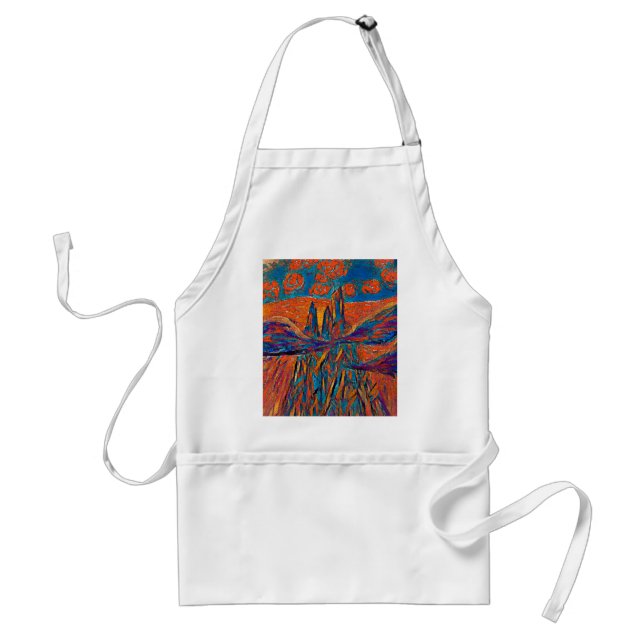 Expressive Roses in the Sky Standard Apron (Front)
