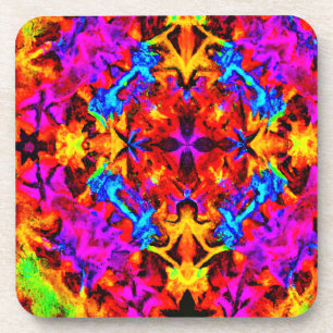 Expressive Vibrant Colors Artistry Coaster