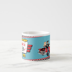 Expresso Diner Retro Anniversaire 1950 tasse de papier fête
