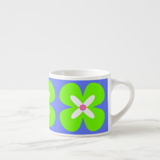 Expresso fleur graphique audacieuse CaféOlé 6oz. tasse de