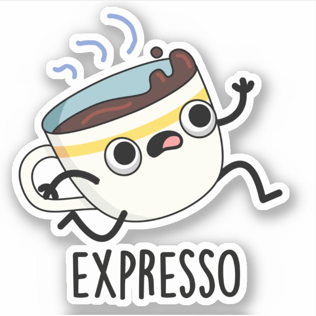 Expresso Funny Running Coffee Pun  (Front)