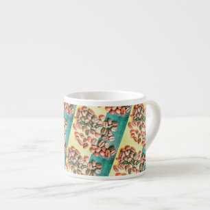 Expresso Grains de café jaune vert texture tasse d'espresso