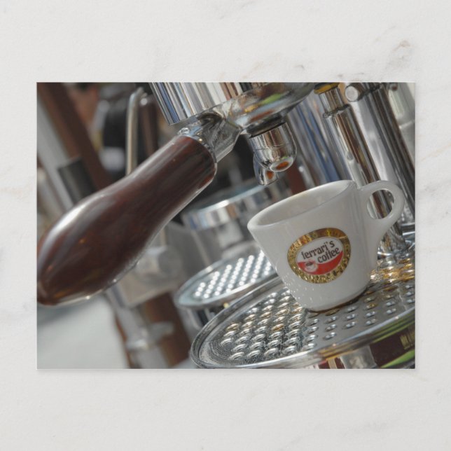 Expresso machine postcard (Front)