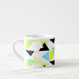 Expresso Tasse à café avec motif de pyramide triangulaire d
