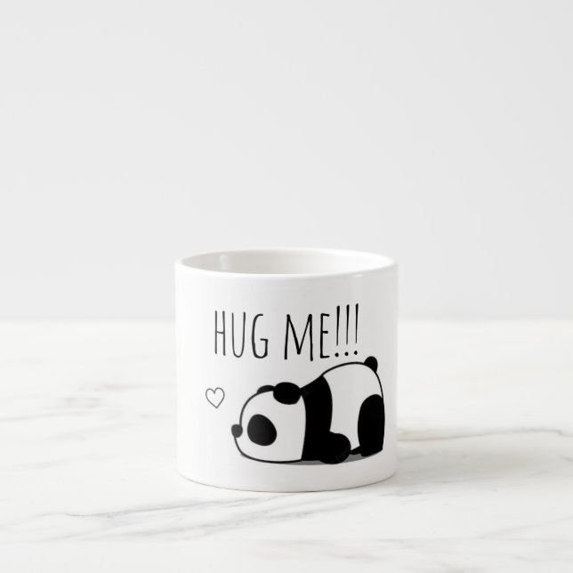 Expresso Tasse à café en céramique de panda minimaliste mig (Devant)