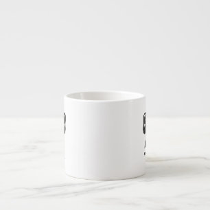 Expresso Tasse « All Tied Up In Style » – Élégant nœud noir