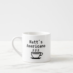 Expresso Tasse café Caffè Americano avec nom personnalisé