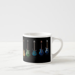 Expresso Tasse colorée de mélomane de joueur de guitare