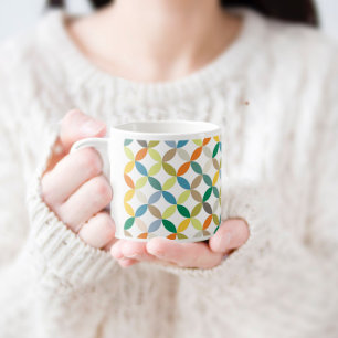 Expresso Tasse colorée jaune et verte de café express de