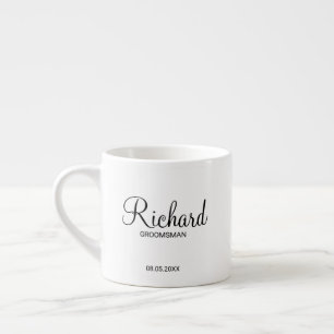 Expresso Tasse de café personnalisée pour garçon d'honneur