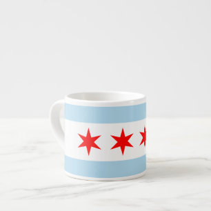 Expresso Tasse d'éléphant de drapeau de Chicago