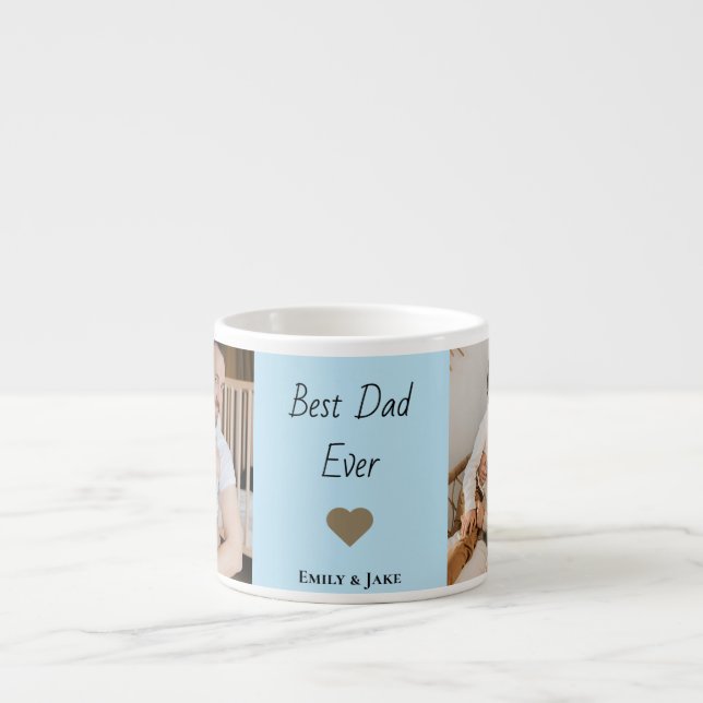 Expresso Tasse d'espresso personnalisée Meilleur Papa avec  (Devant)