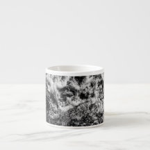 Tasse en céramique Vagues océaniques noir et blanc