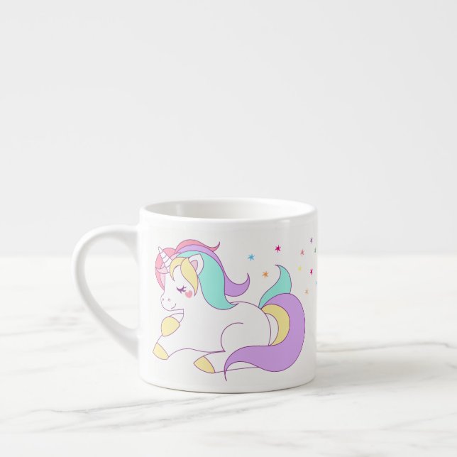 Expresso Tasse en pastel de licorne (Gauche)