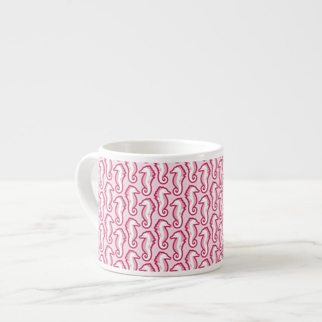 Expresso Tasse espiègle de café express d'hippocampe - rose (Devant gauche)
