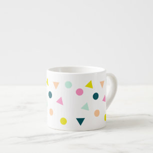 Expresso Tasse géométrique en pastel mignonne de motif