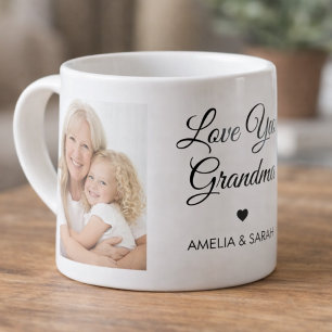 Expresso Tasse Spéciale Collage Photo "Je t'aime grand-mère