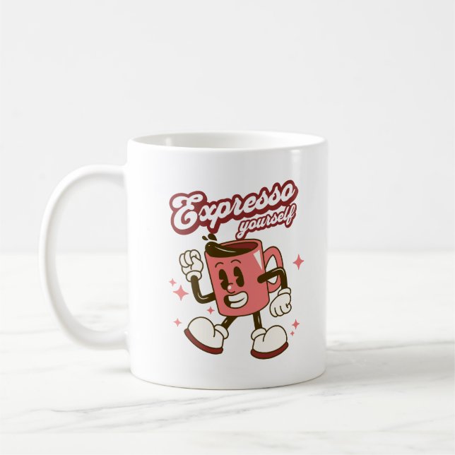 Expresso yourself Coffee lover Funny coffee Mug (Left)