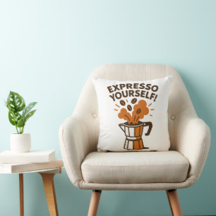 Expresso Yourself Throw Pillow