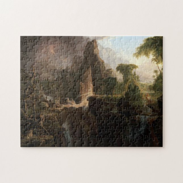 Expulsion from the Garden of Eden by Thomas Cole Jigsaw Puzzle (Horizontal)