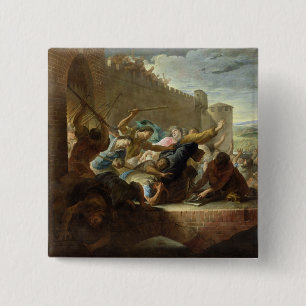 Expulsion of the Huguenots 2 Inch Square Button