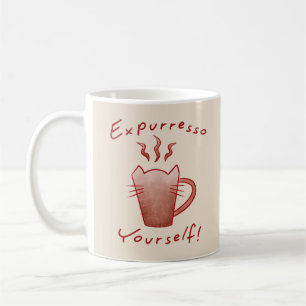Expurresso Yourself Cats And Coffee Coffee Mug